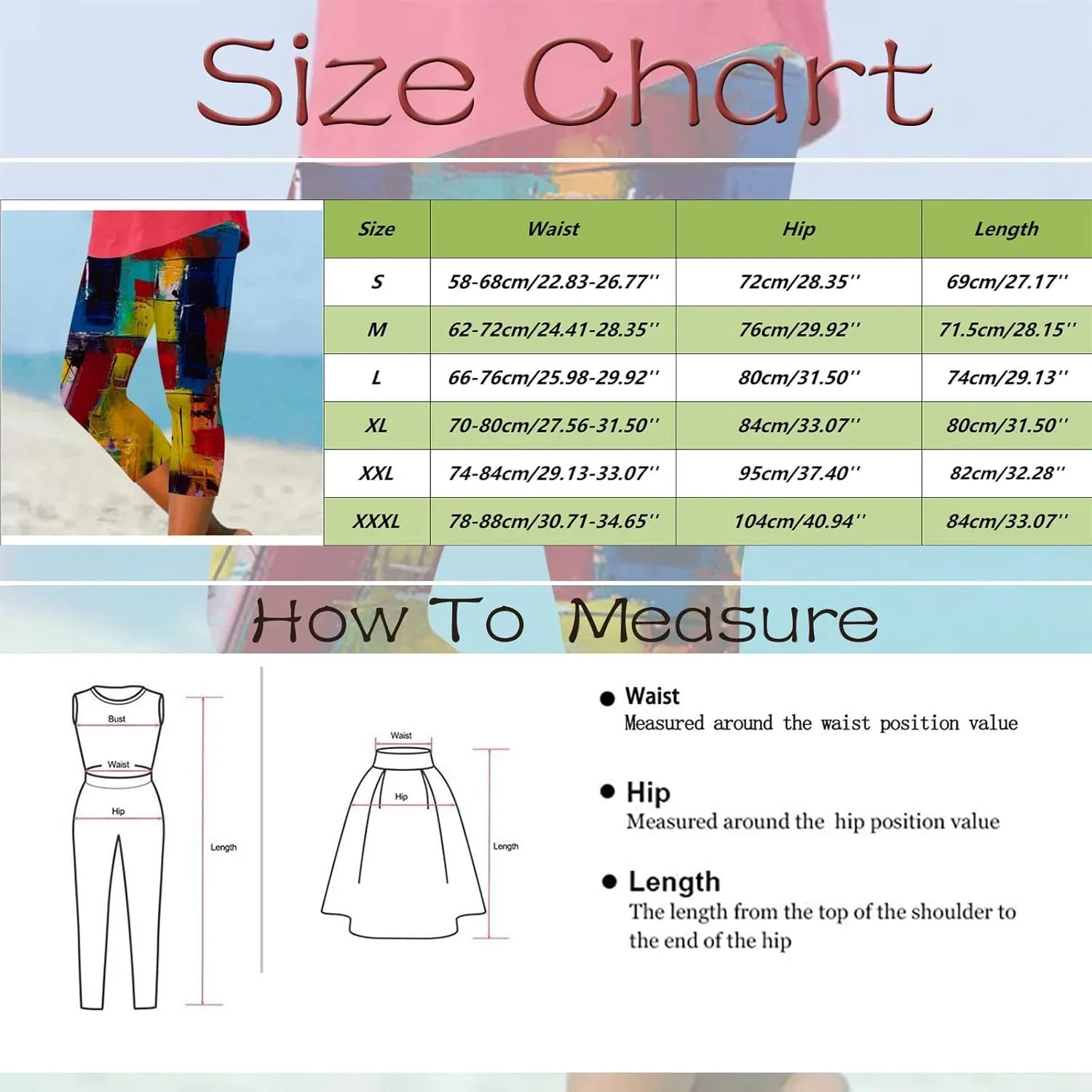Capri Leggings for Women Plus Size Tummy Control Knee Length No Pockets High Waisted Yoga Pants Soft Workout Tights