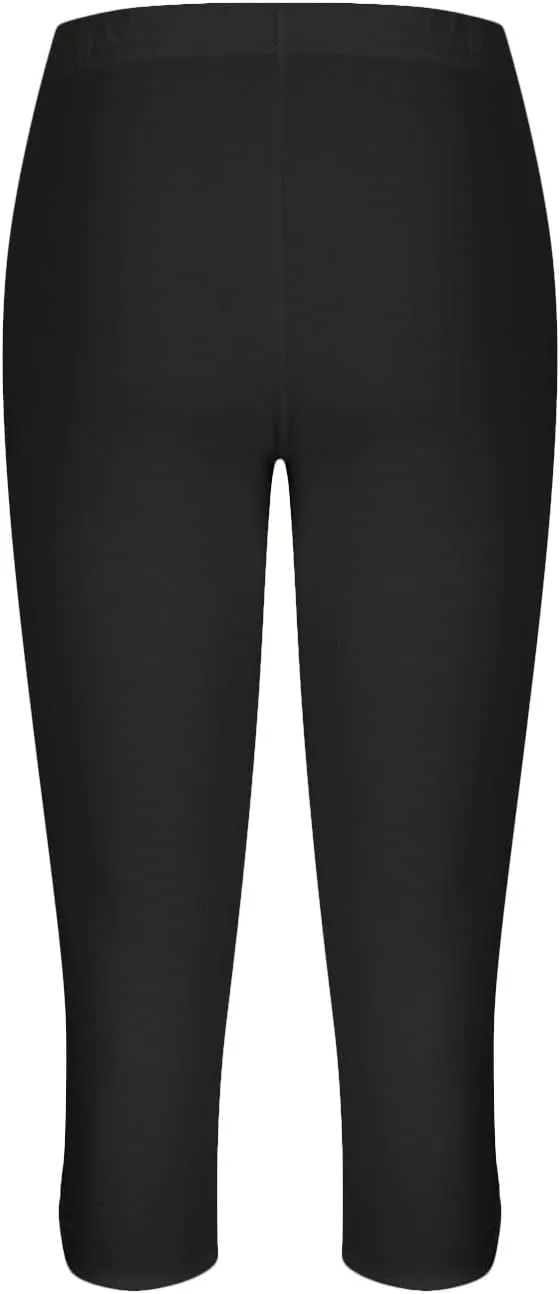 Capri Pants for Women Summer Dressy Comfy Stretchy Leggings Cropped High Waist Yoga Pants Workout Compression Pants