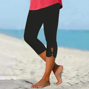 Capri Pants for Women Summer Dressy Comfy Stretchy Leggings Cropped High Waist Yoga Pants Workout Compression Pants