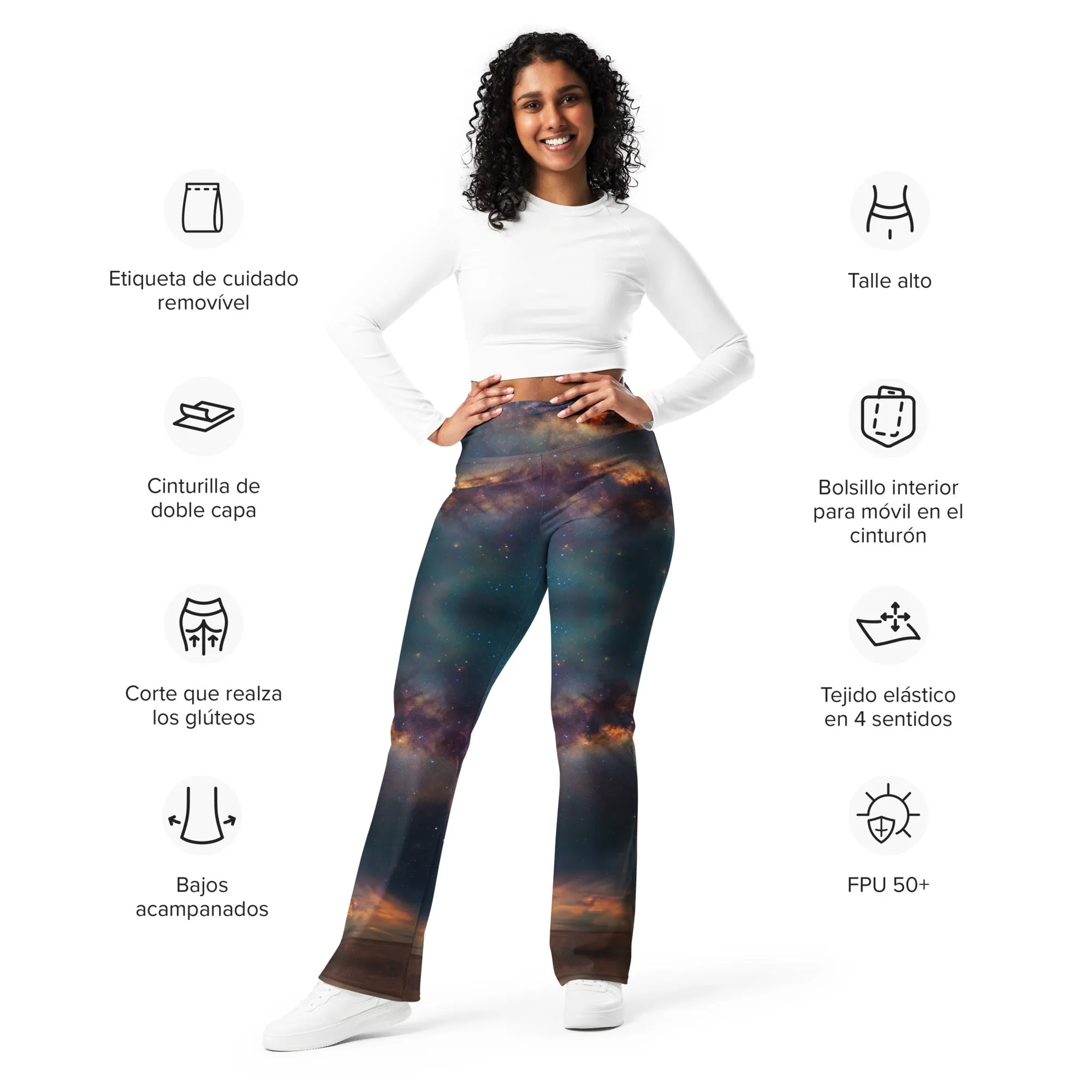 Celestial Soul Voyage  Flare leggings