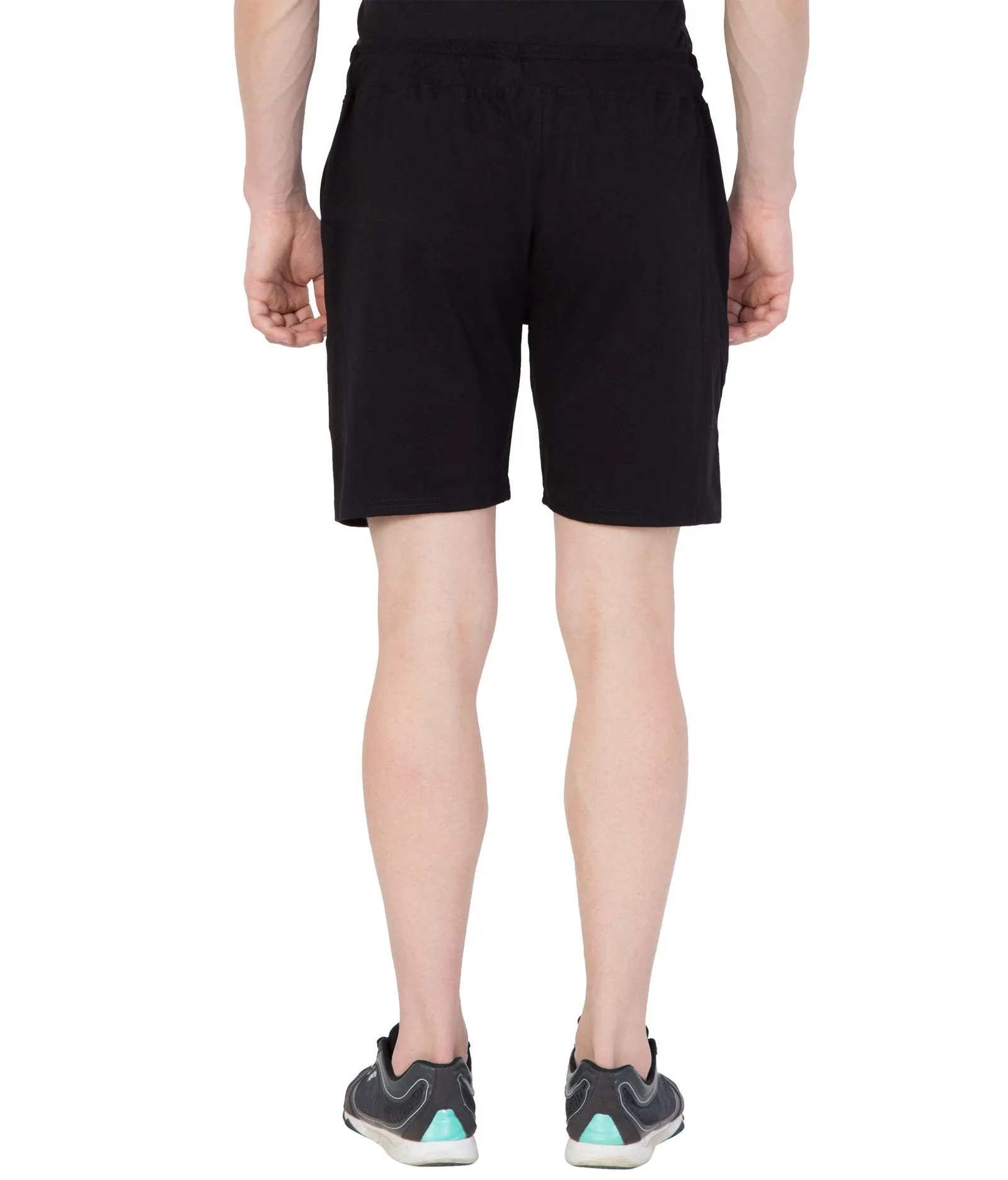 Cliths Men's Black Stylish Printed Cotton Casual Shorts for Daily wear/ Bermuda shorts for men cotton