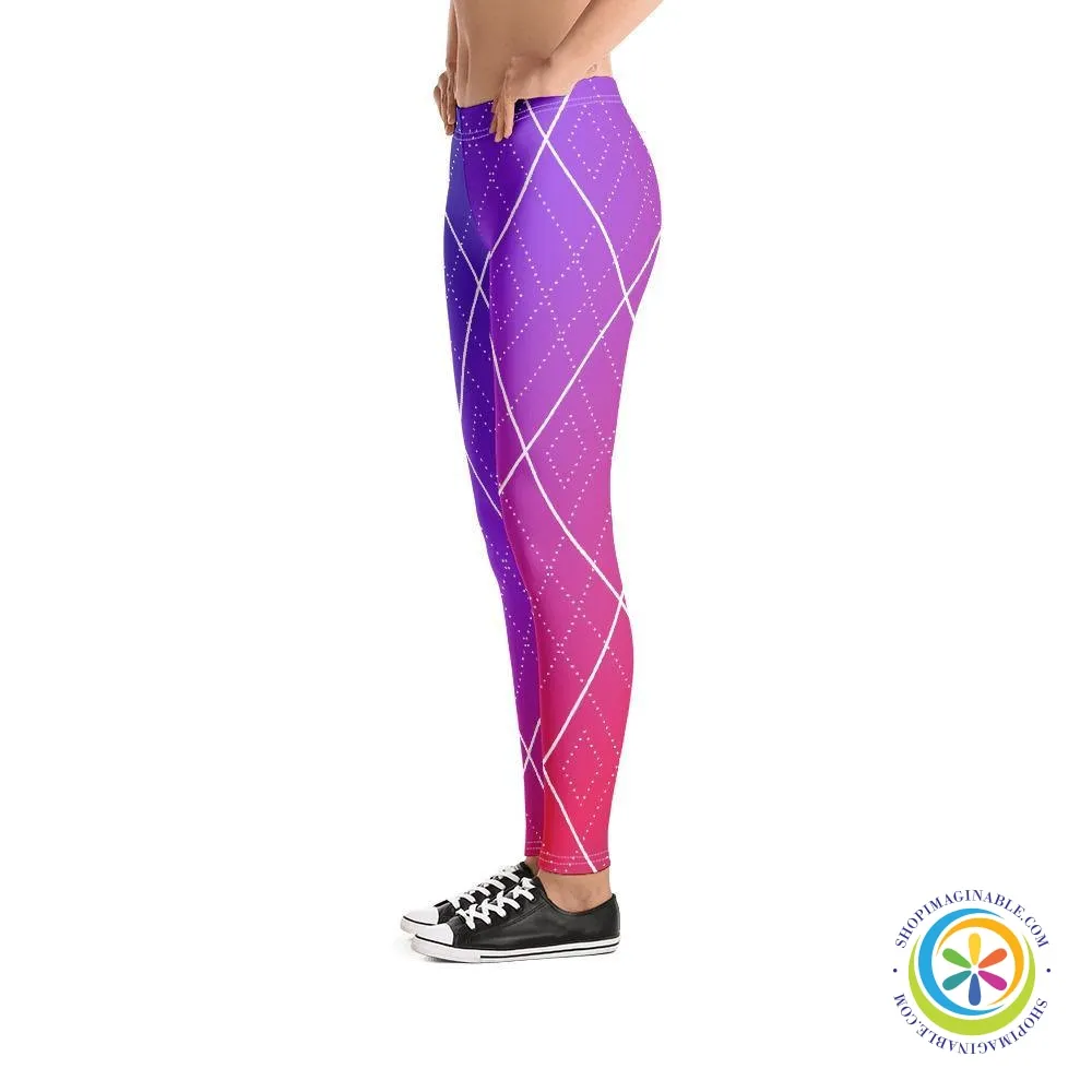 Colorful Diamond Abstract Leggings