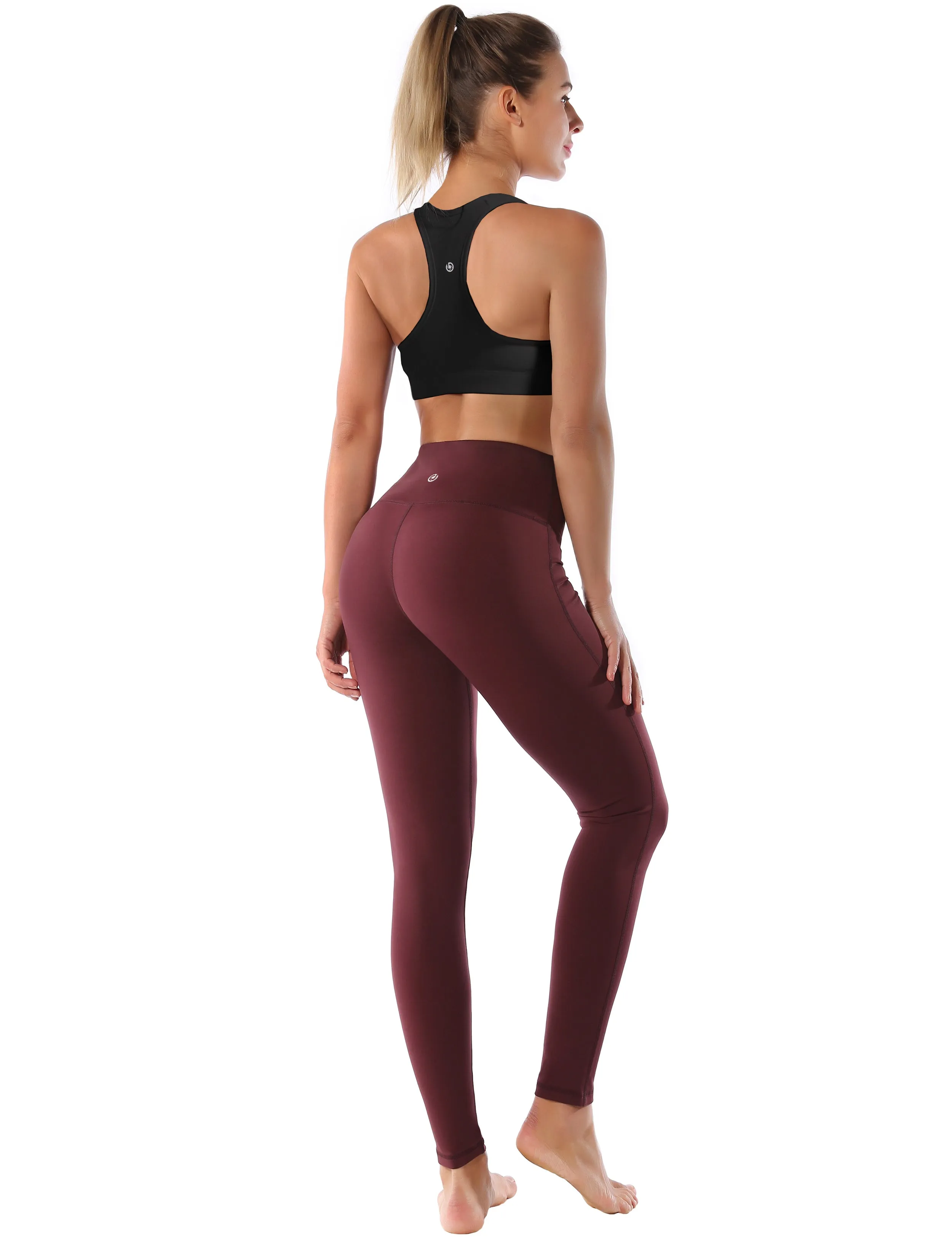 Compression Racerback Sports Bras black ins_Golf