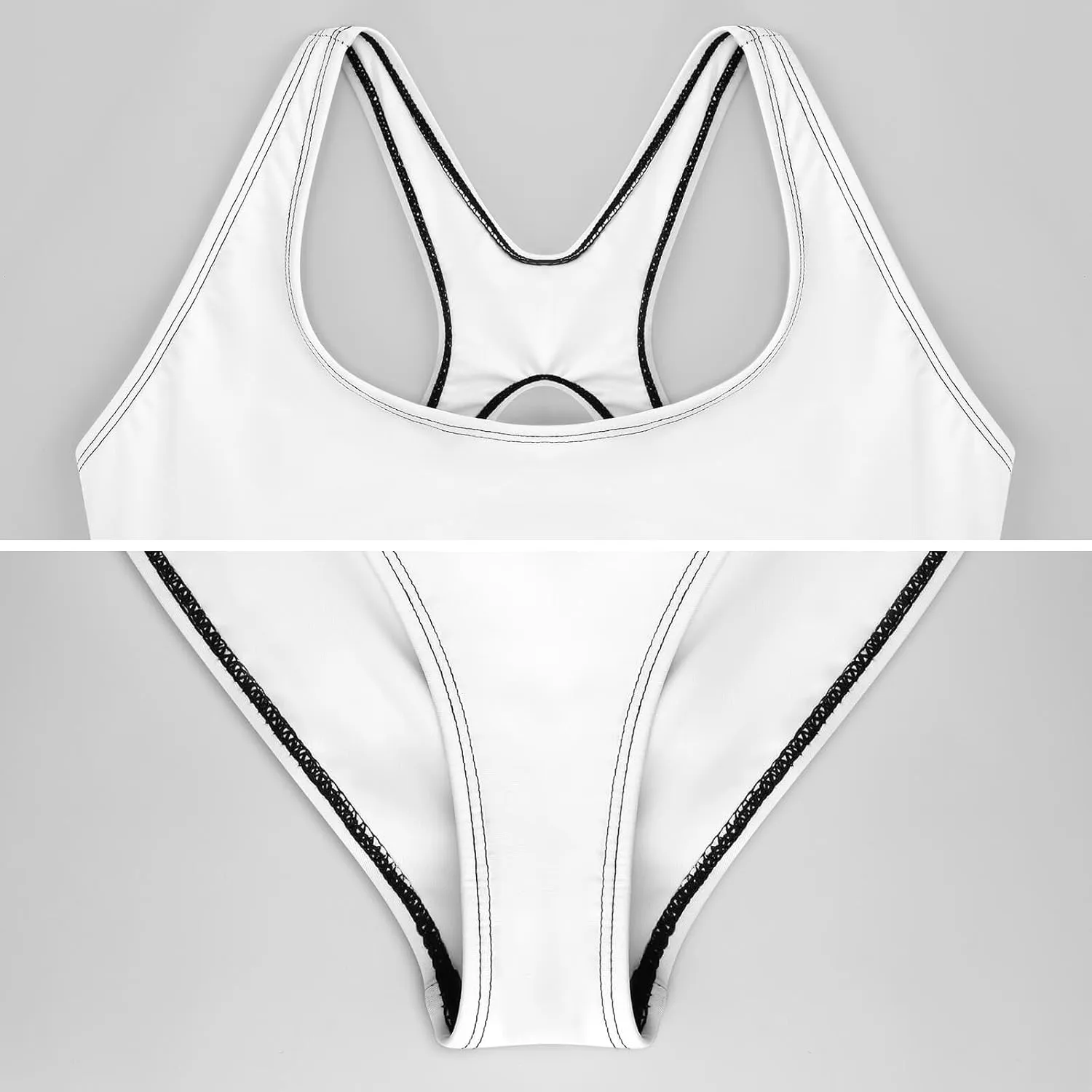 Cool Orange Women's 1 Piece Bathing Suits Criss Cross Back Scoop Neck Cute Tummy Control Swimsuit