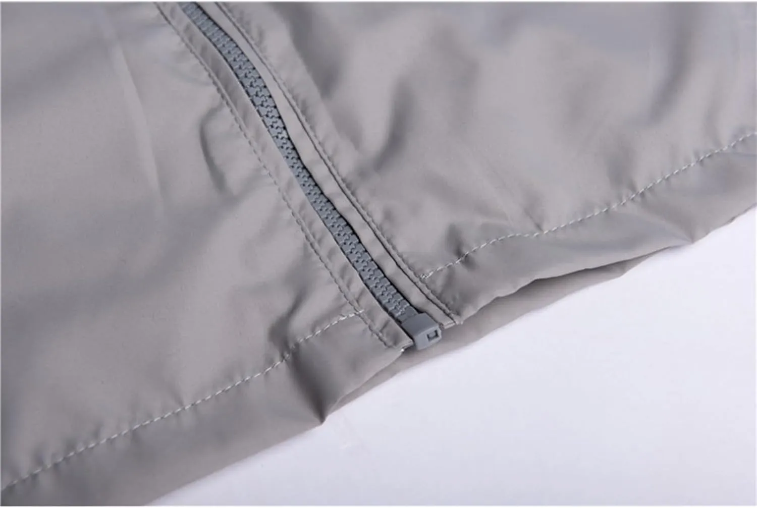 CRNTCEM Mens Waterproof Windbreaker Rain Jacket Lightweight Full Zip Water-Resistant Outdoor Running Hiking Hoodie Jackets