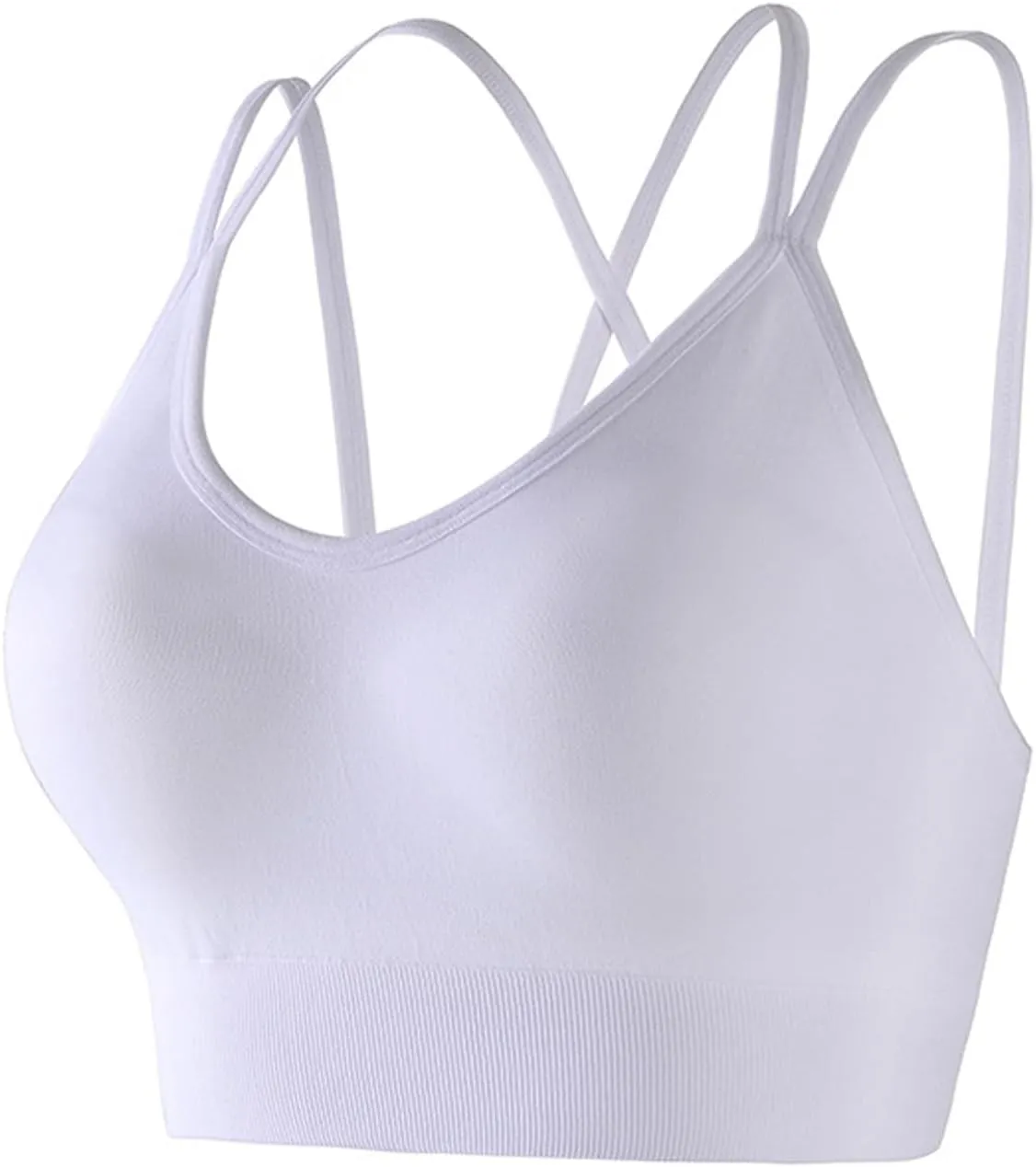 Cross Back Sports Bras for Women High Support Removable Padded Yoga Bra for Running Fitness 1