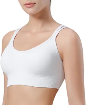 Cross Back Sports Bras for Women High Support Removable Padded Yoga Bra for Running Fitness 1