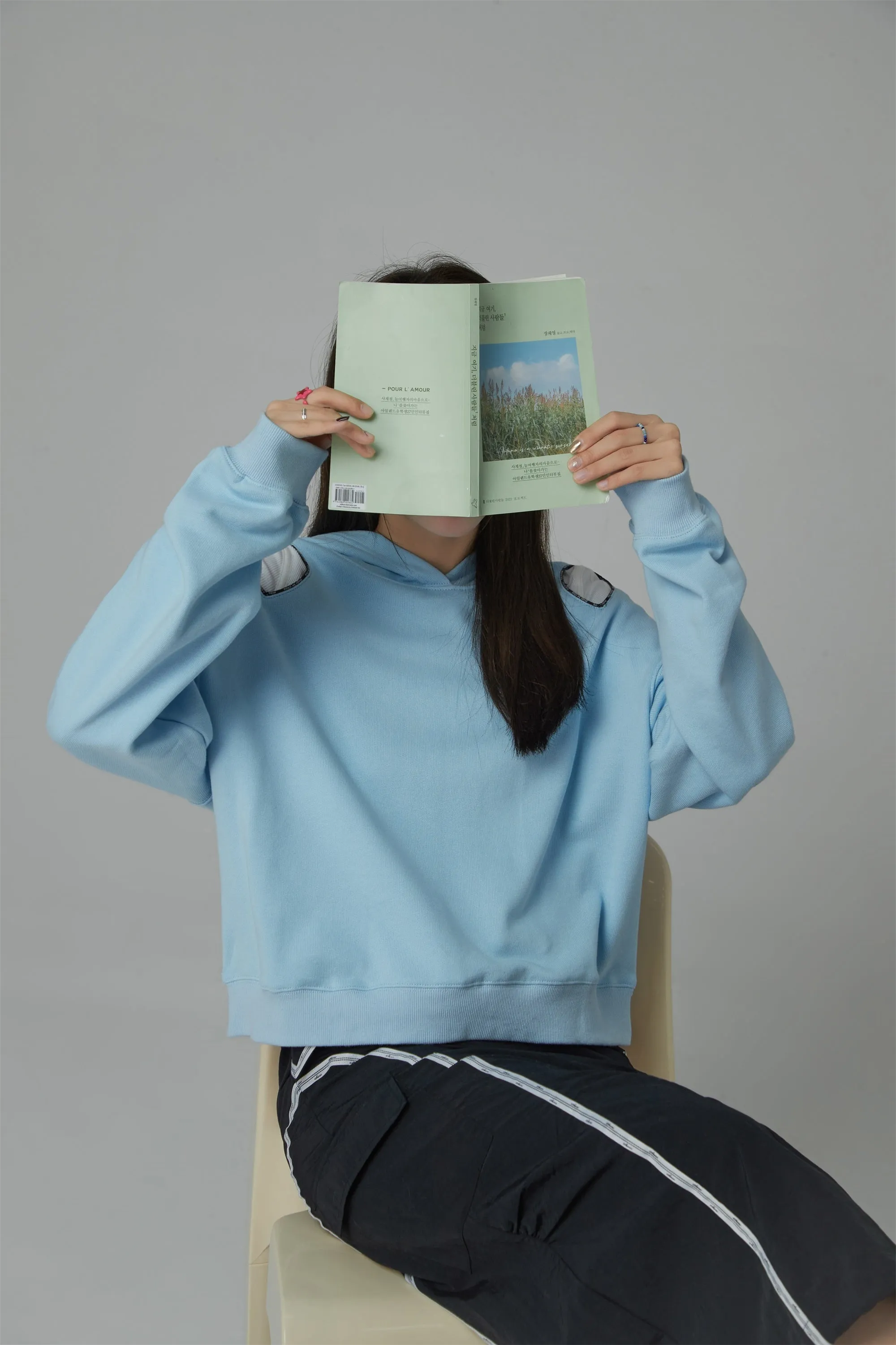 Cutout Shoulder Hoodie