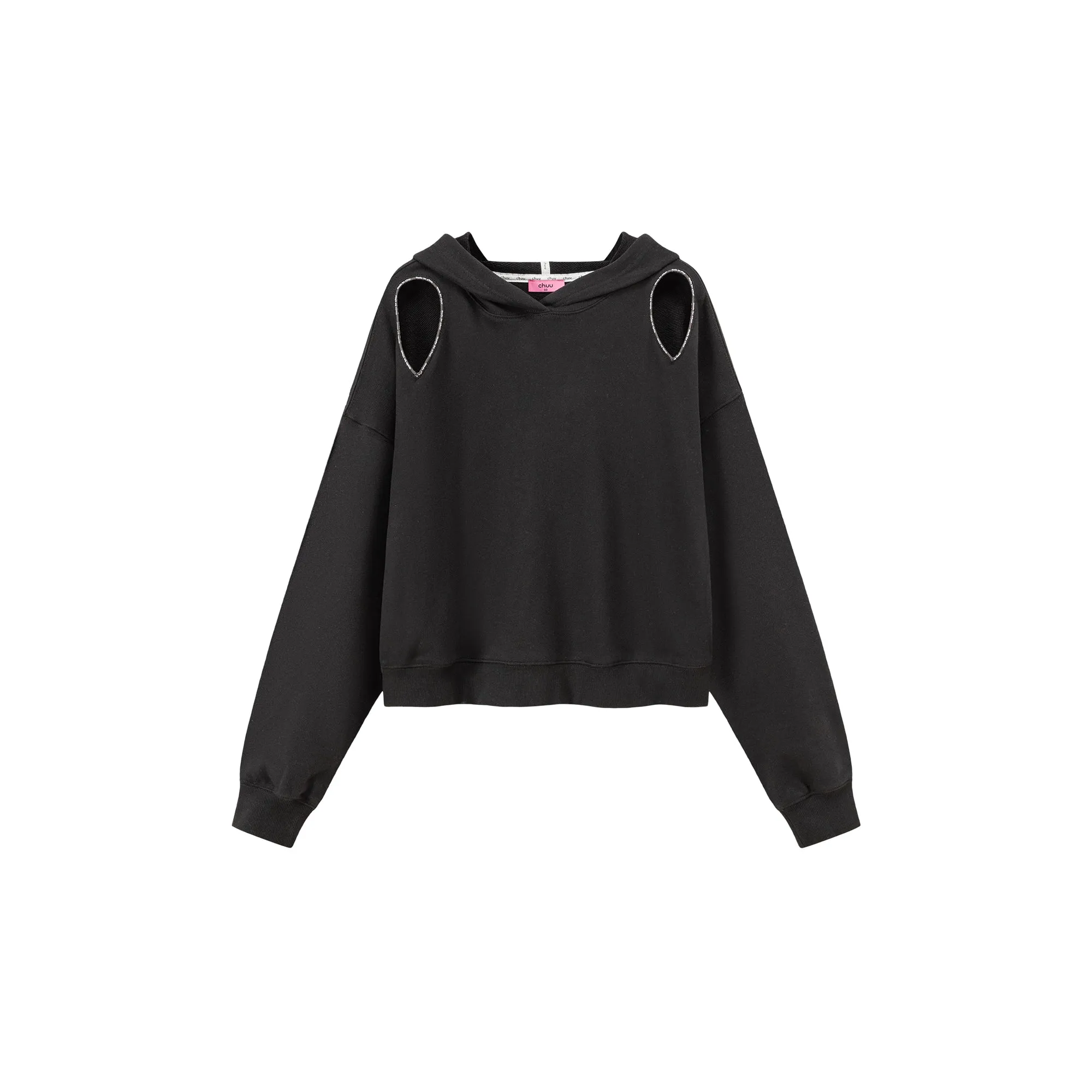 Cutout Shoulder Hoodie