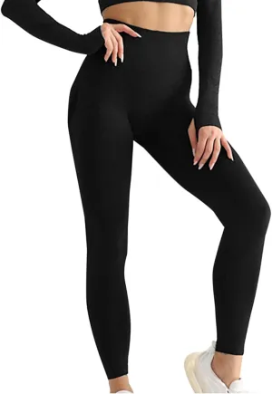 DASAYO Butt Lifting Leggings for Women Workout Fitness Running Pants High Waist Tummy Control Booty Seamless Yoga Pants