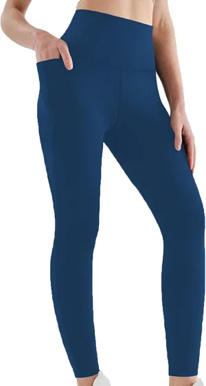 DASAYO Leggings for Women High Waist Tummy Control Stretchy Yoga Pants Comfy Soft Active Gym Workout Leggings with Pockets