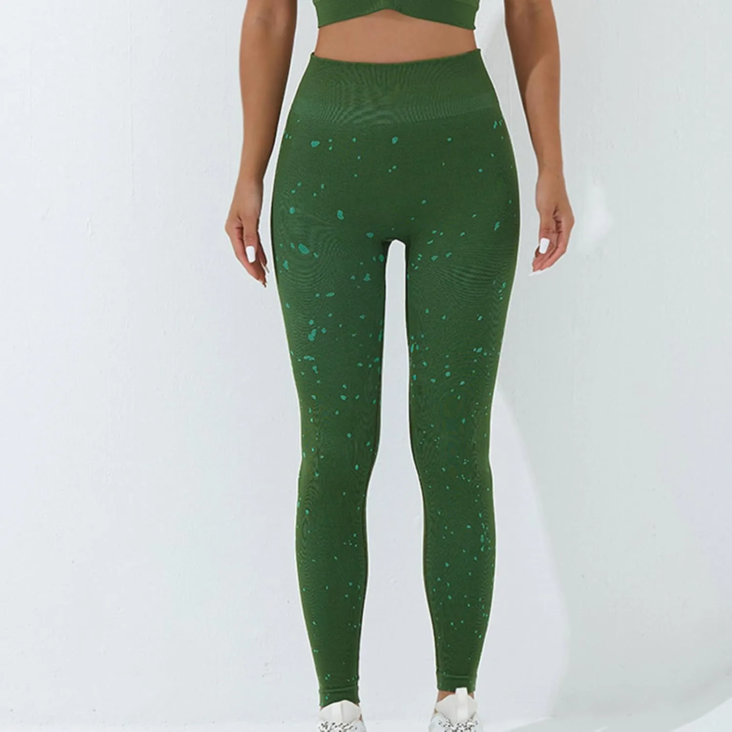 DASAYO Women's Leggings High Waist Tummy Control Seamless Yoga Pants Running Gym Workout Bottoms Fashion Athletic Clothes