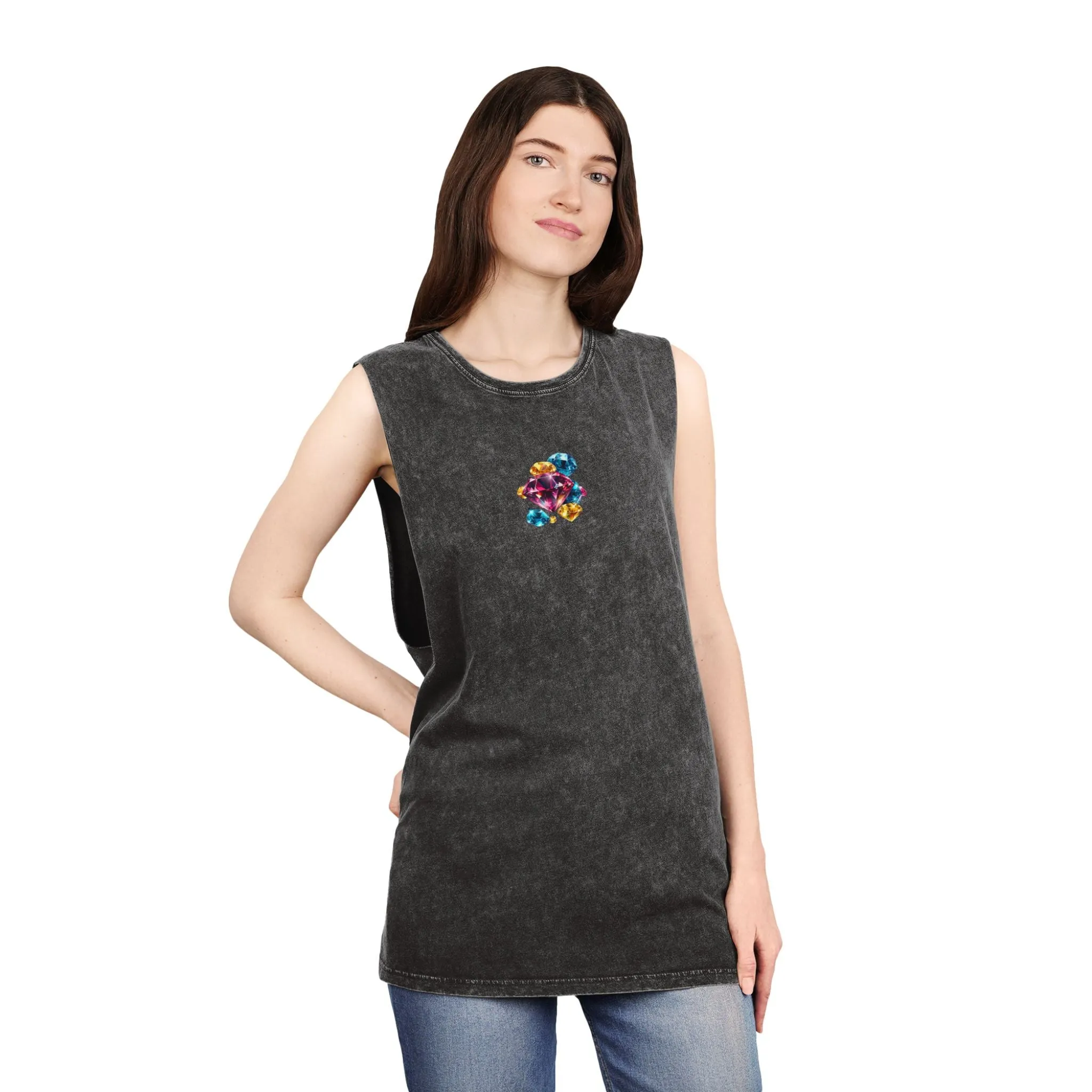Diamond - MMVIP - Unisex Stonewash Tank Top