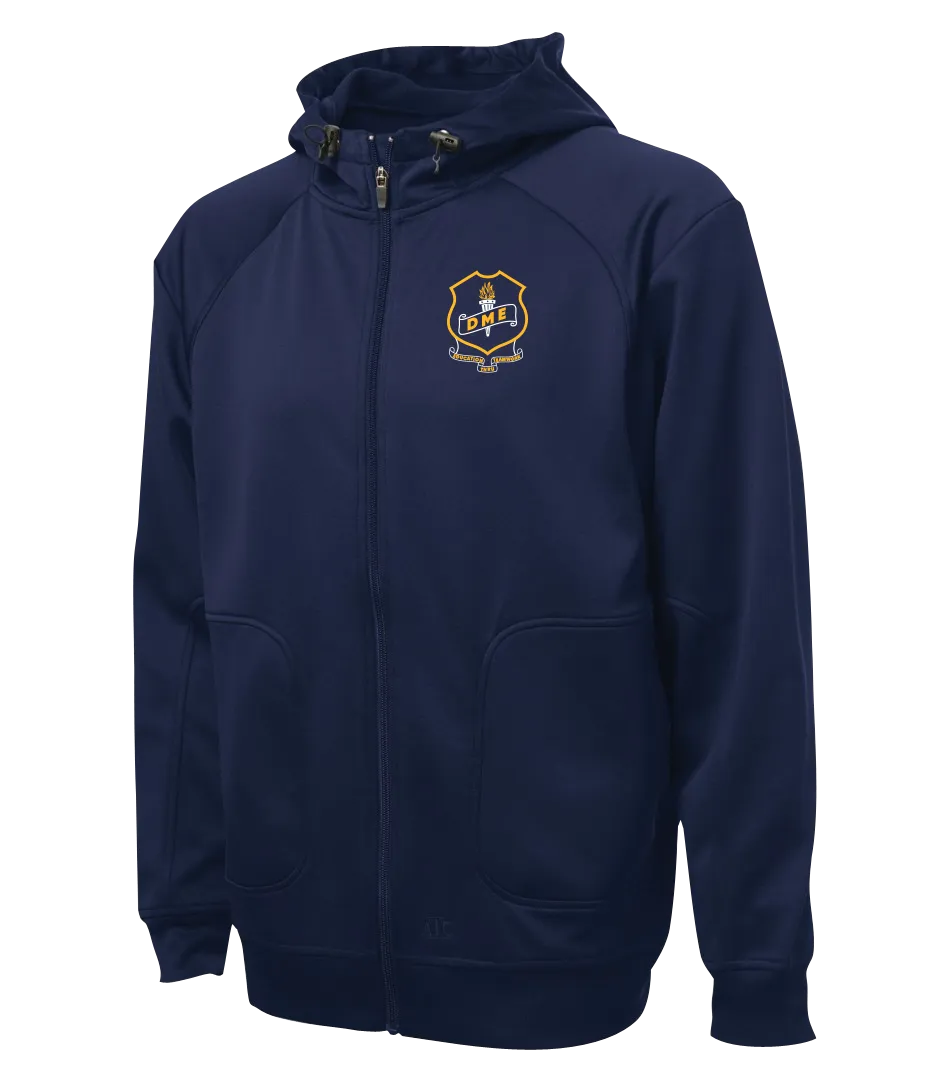 DM Eagle Alumni Adult Hooded Yoga jacket with Embroidered Logo