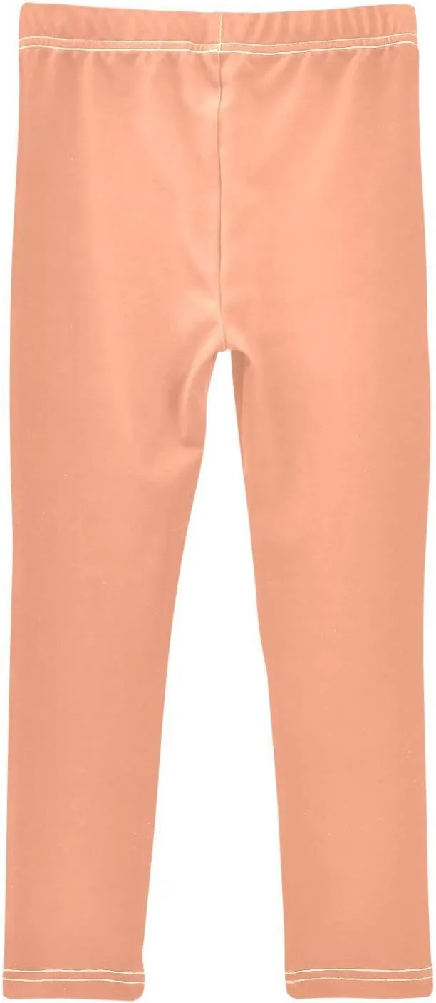 Emelivor Girls Leggings Ankle Length Leggings for Girls Soft Stretch Pants Athletic Leggings for Kids 4-10 Years