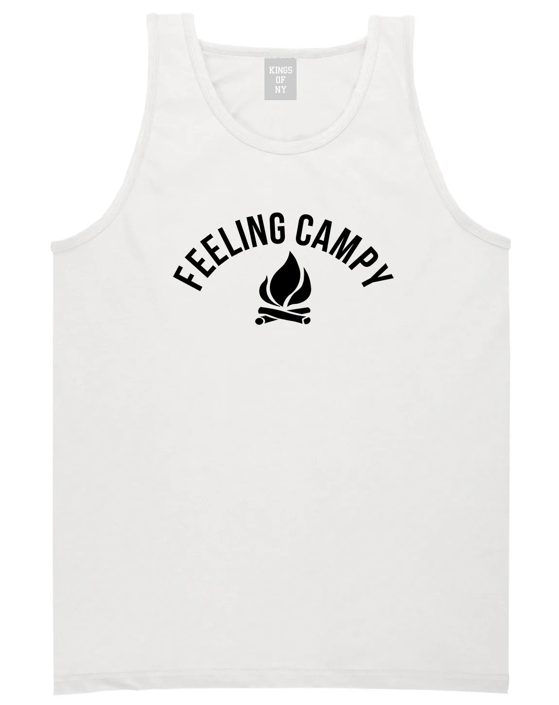 Feeling Campy Camp Fire Outdoor Mens Tank Top Shirt
