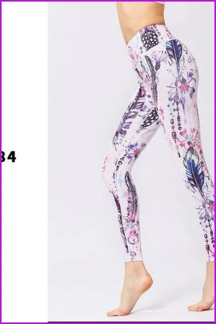 Female Trousers Sport Tights Yoga Pants DE130
