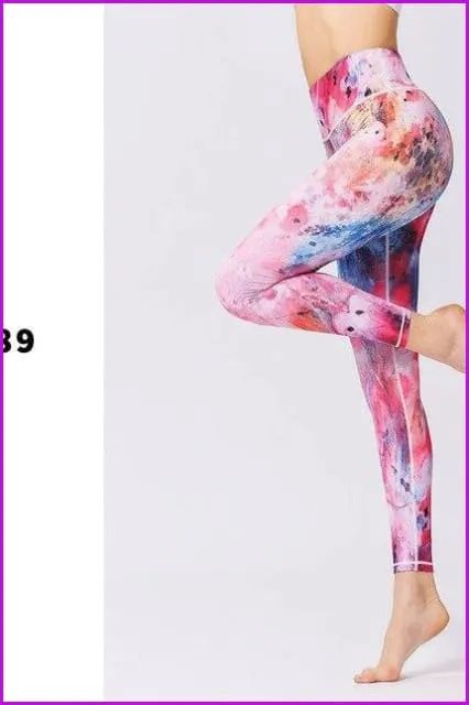 Female Trousers Sport Tights Yoga Pants DE130