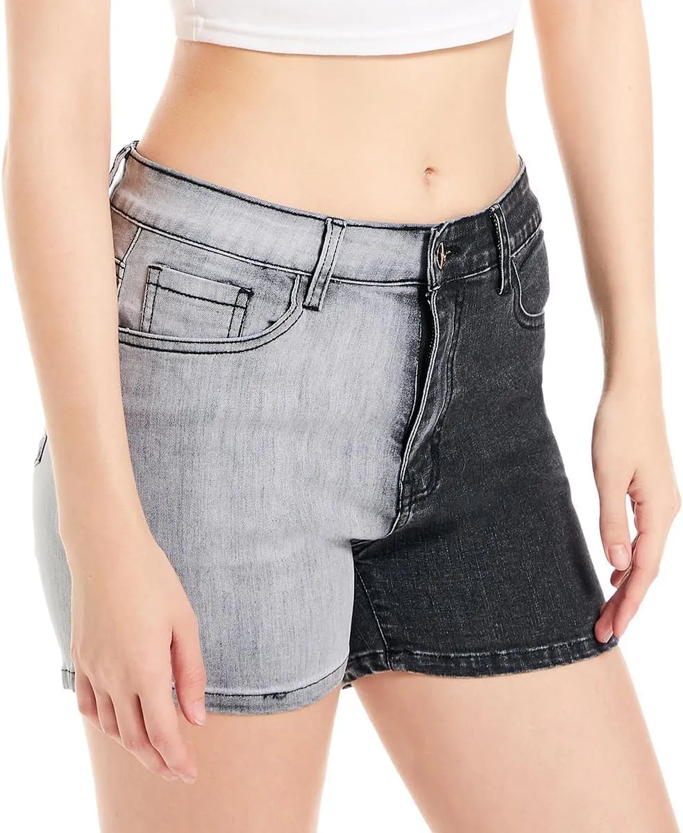 FISCLOSIN Women's Fashion Demin Shorts High Waisted Stretchy Jeans