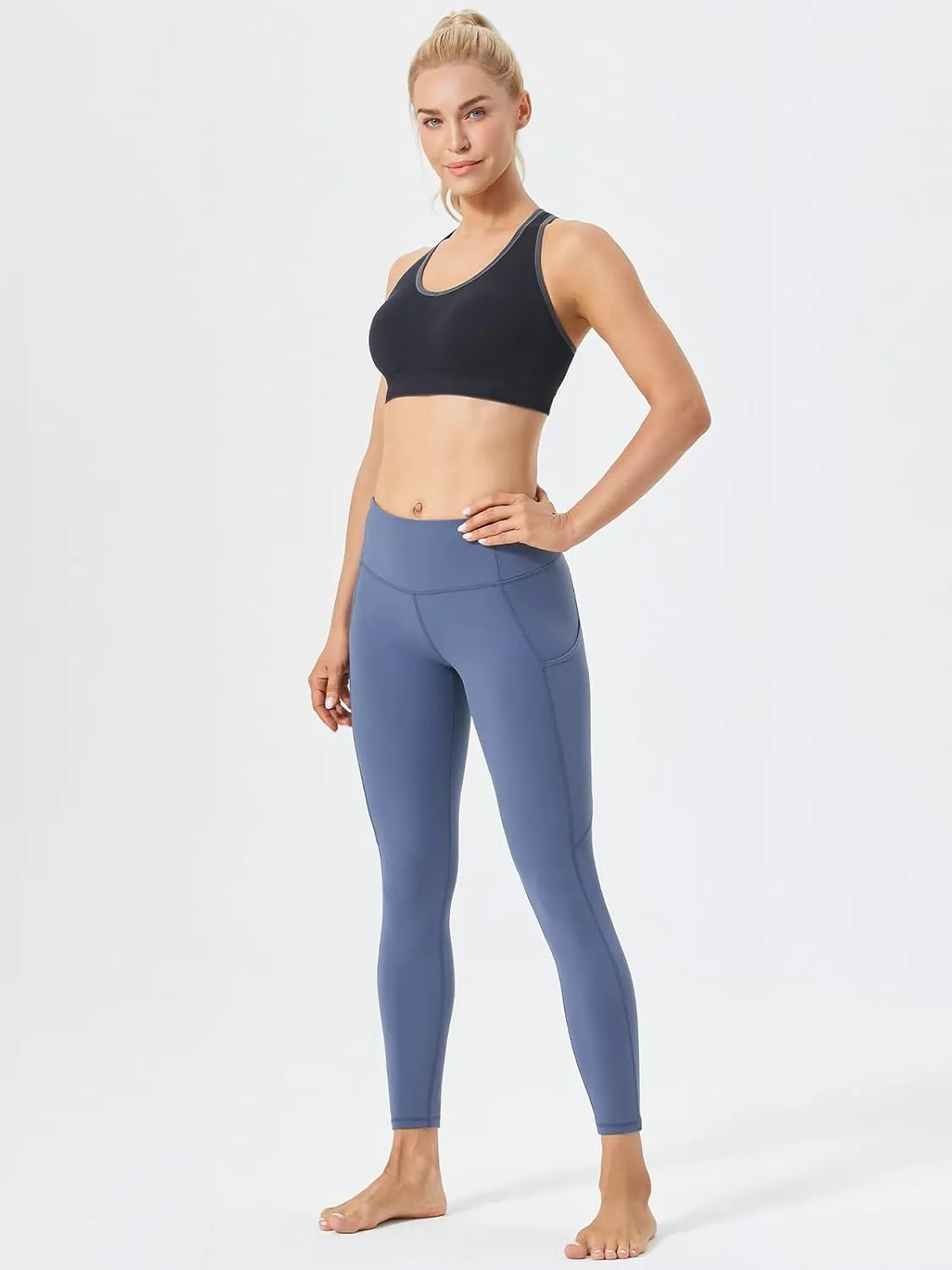 FITTIN Sports Bras for Women Padded: Seamless Cross Back Bras Pack for Workout Yoga