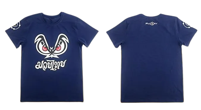 FLUORY TF05 Combat Training T-Shirt S-XL Dark Blue