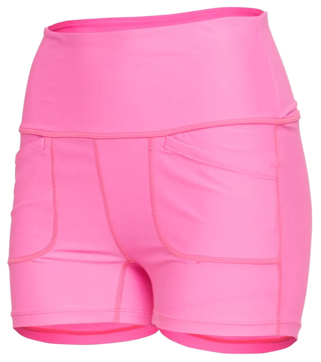 Free People White Water Yoga Shorts