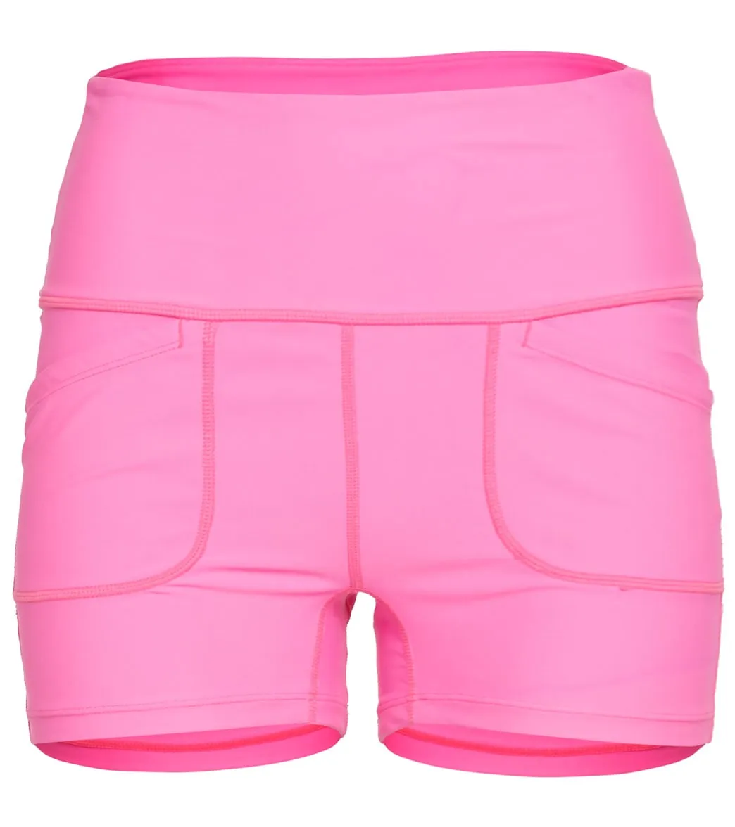 Free People White Water Yoga Shorts