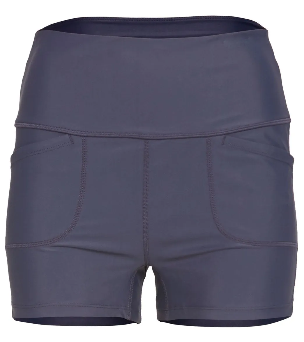 Free People White Water Yoga Shorts