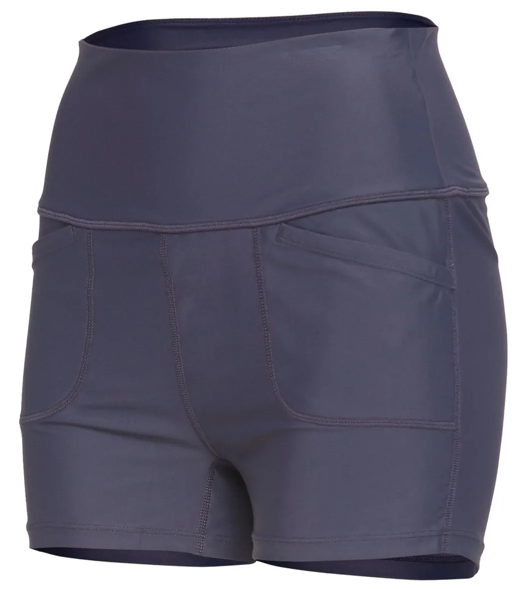 Free People White Water Yoga Shorts
