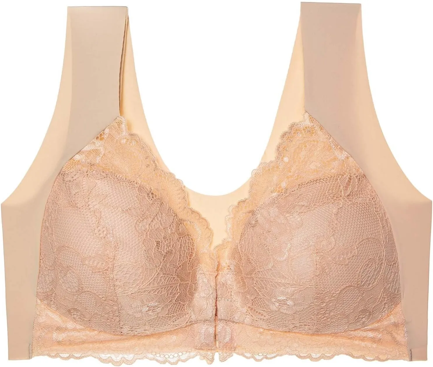 Front Closure Bras for Women Plus Size Push up Lace Underwear Seamless Bralette Comfortable Breastfeeding Bra