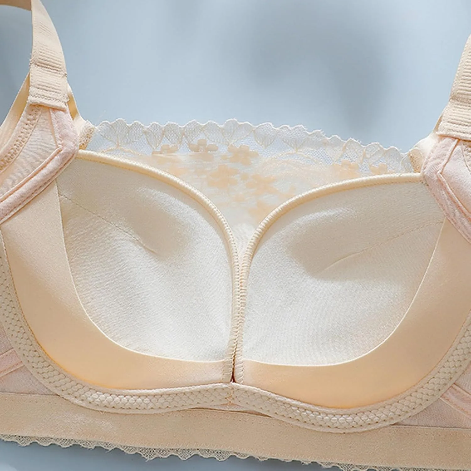 Full Coverage Bras for Women Lace No Underwire Minimizer Bralettes Wireless Everyday Bra Comfort Breathable Underwear