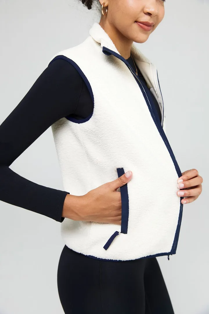Full Zip Sherpa Vest