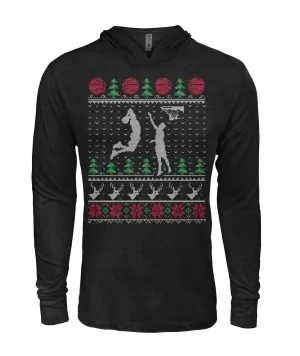 Funny Basketball Christmas Hoodie