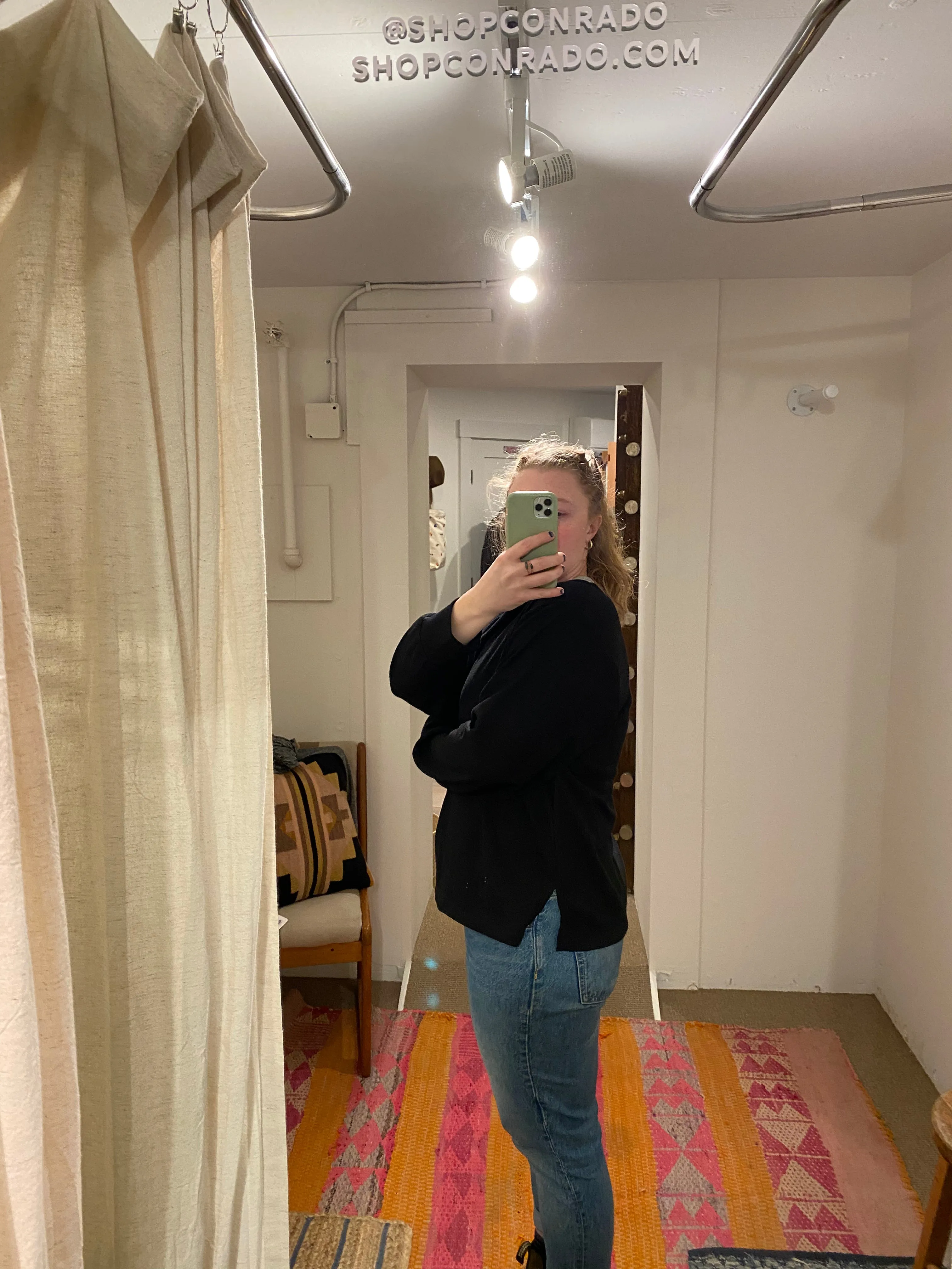 Gale Waffle Knit Boatneck Sweatshirt