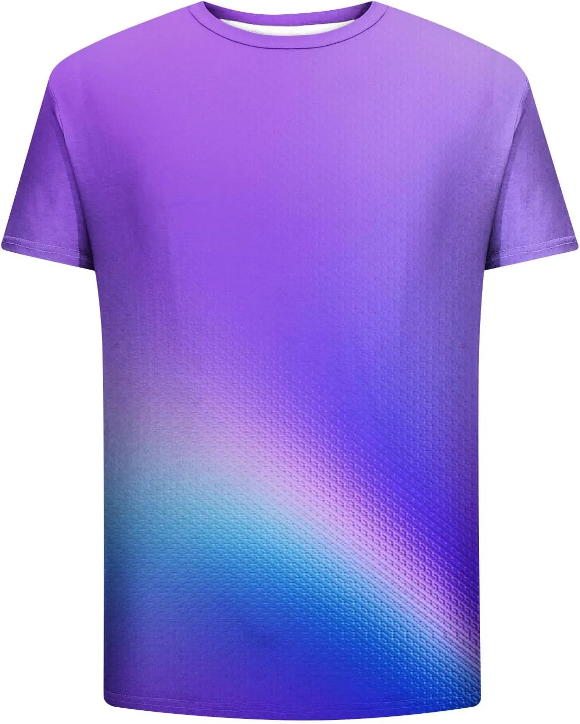 Generic Gradient T-Shirt for Men Oversized Short Sleeve Crew Neck Sports Shirts Summer Casual Plus Size Tees Loose Fit Tops