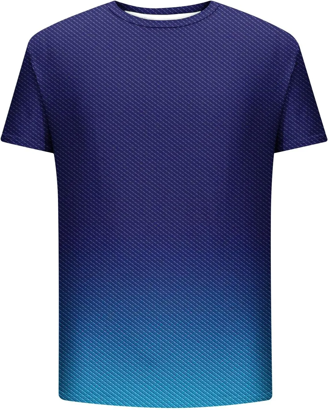 Generic Gradient T-Shirt for Men Oversized Short Sleeve Crew Neck Sports Shirts Summer Casual Plus Size Tees Loose Fit Tops