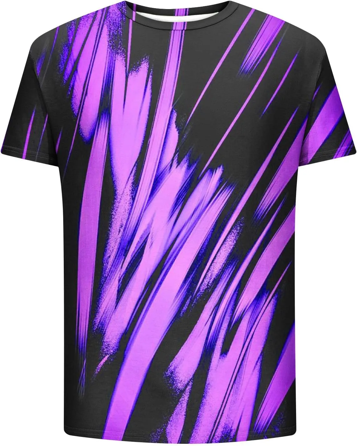 Generic Gradient T-Shirt for Men Oversized Short Sleeve Crew Neck Sports Shirts Summer Casual Plus Size Tees Loose Fit Tops