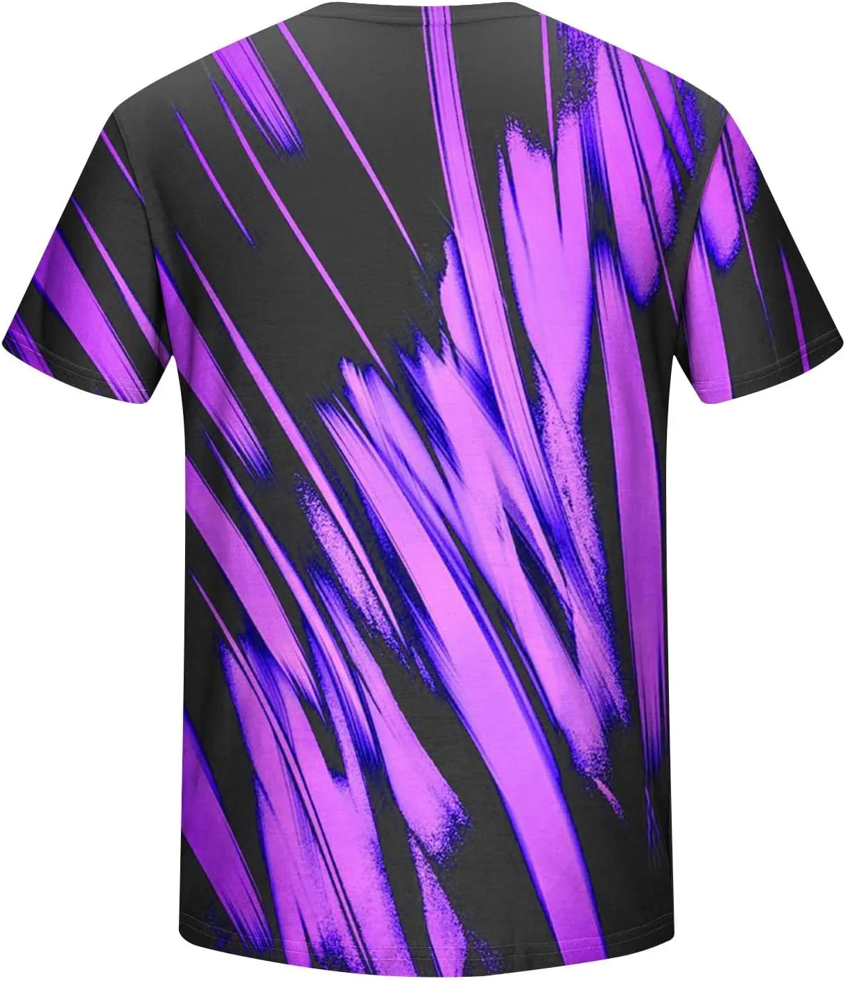 Generic Gradient T-Shirt for Men Oversized Short Sleeve Crew Neck Sports Shirts Summer Casual Plus Size Tees Loose Fit Tops