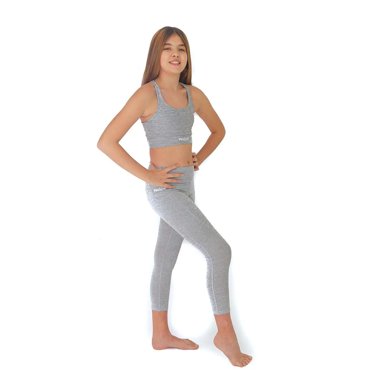 GIRLS' ENERGY  SILVER LEGGINGS
