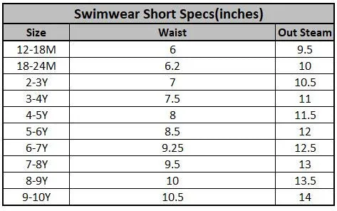 Girls Nylon Swim Short-Sea Blue