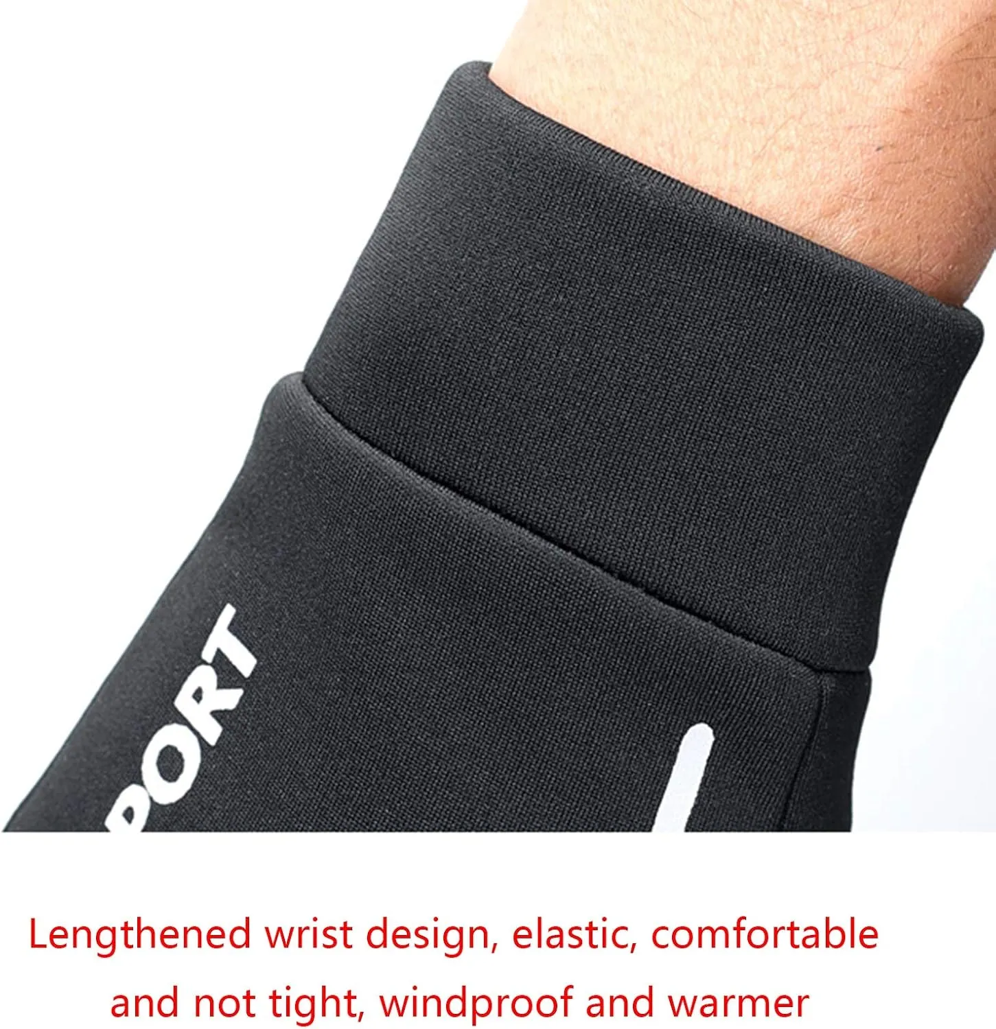 Gloves Winter Waterproof Touchscreen Gloves Windproof Thermal Gloves with Non-Slip Full Finger for Cycling,Driving (Color : Gray, Size : M)