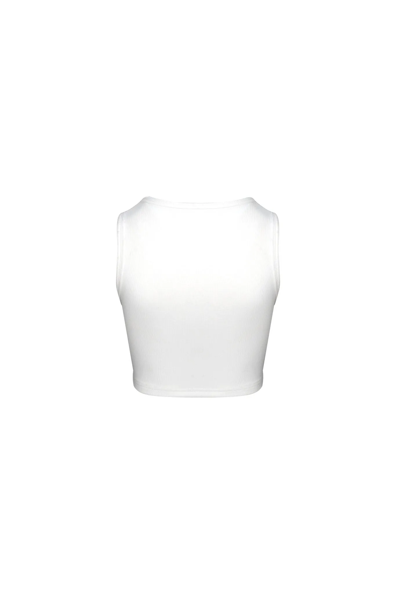 Gothic Rhinestones Tank Top White