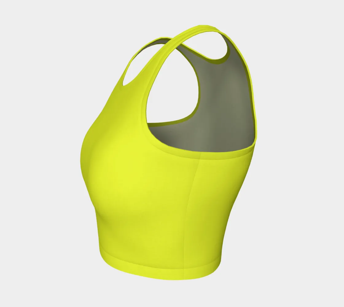 Granny Smith Apple Athletic Crop Top