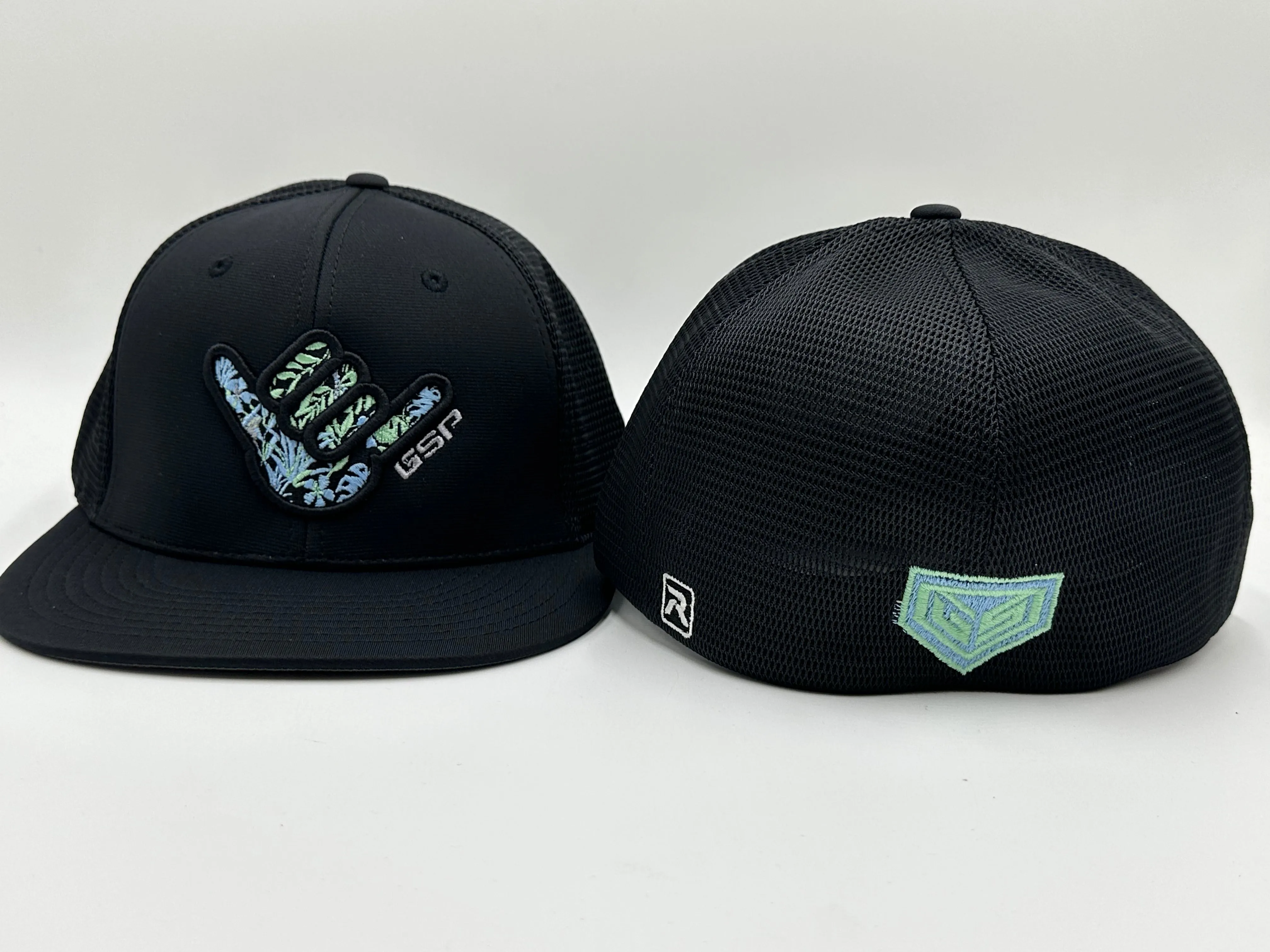 GS Sports Shaka Floral PTS20M Hat - Black with Pastels