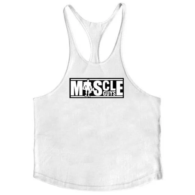 Gym Stringer Tank Top Mens Fitness sporting Vest Singlet workout Sleeveless Shirt