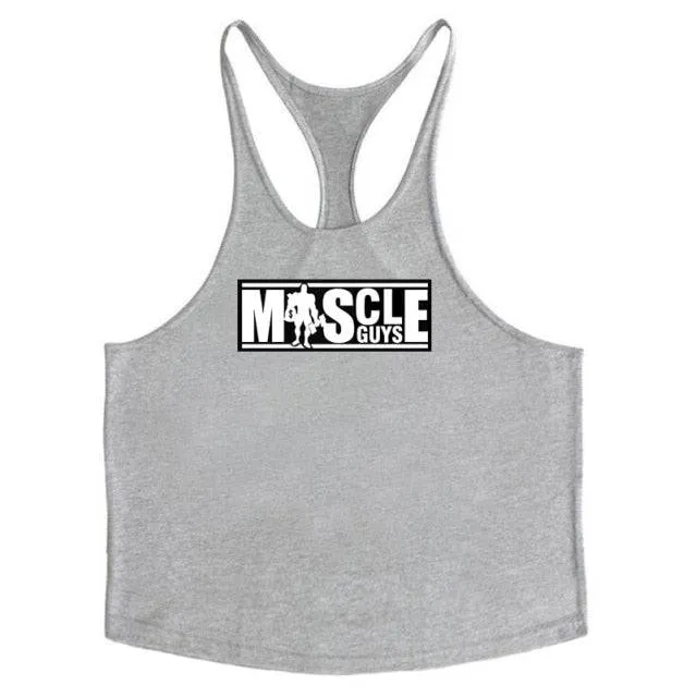 Gym Stringer Tank Top Mens Fitness sporting Vest Singlet workout Sleeveless Shirt