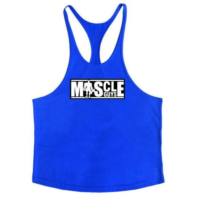 Gym Stringer Tank Top Mens Fitness sporting Vest Singlet workout Sleeveless Shirt