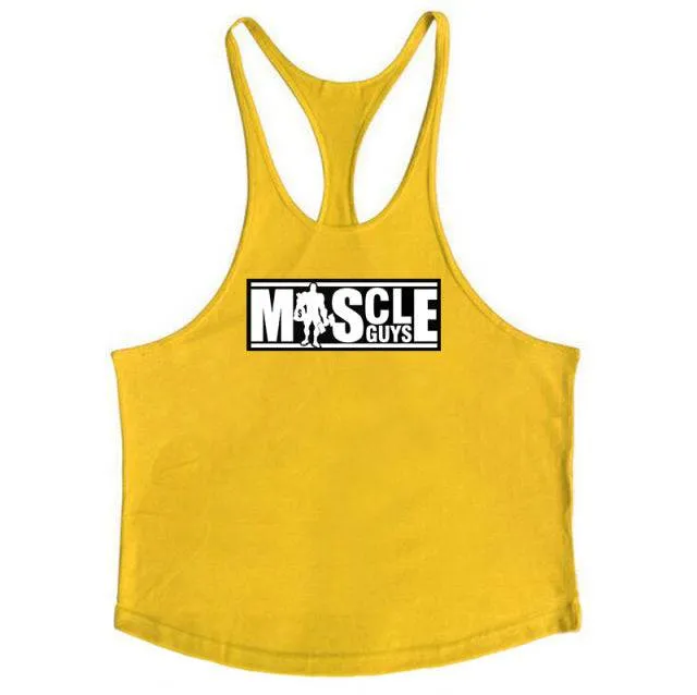 Gym Stringer Tank Top Mens Fitness sporting Vest Singlet workout Sleeveless Shirt