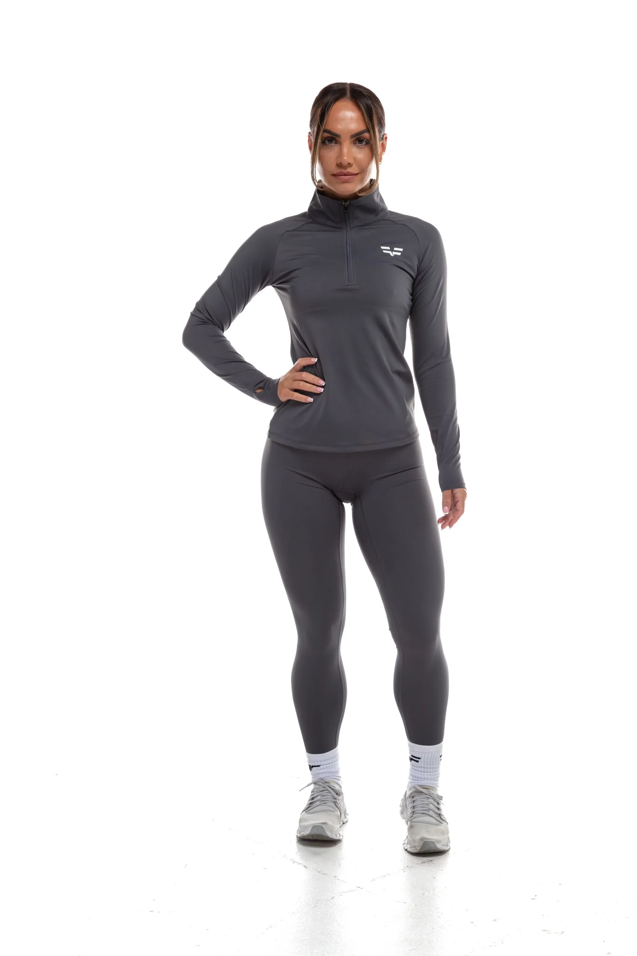 GymFreak Women's Vision Leggings - Grey