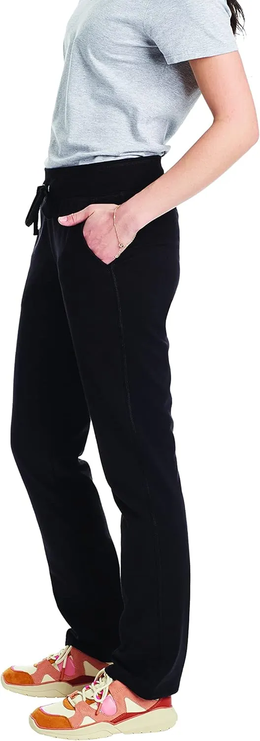 Hanes French Terry, Pocket Lounge Pants for Women, Lighter-Than-Fleece Loungewear